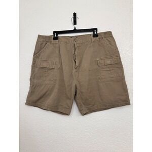 Canyon Guide Outfitters‎ Mens XL Cargo Shorts Outdoor Casual Brown Cotton